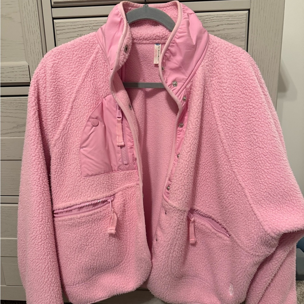 Free People Hit the slopes fleece jacket.